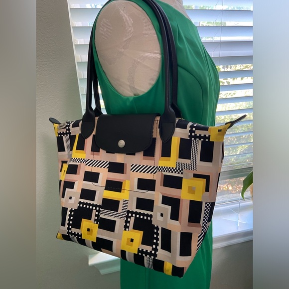 Longchamp Limited Edition 2015 Modele Depose Jeremy Scott Graphic Design Tote - Picture 2 of 16